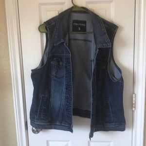 Maurice’s 3X sleeveless jean vest